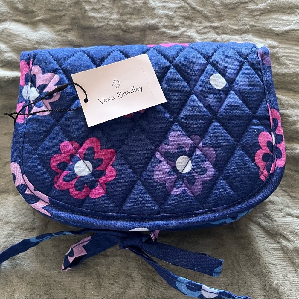 Vera Bradley Blue and Pink Floral Quilted Bag